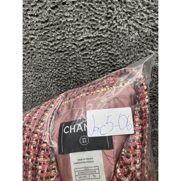 Vintage Chanel‎ 2001 Belted Tweed Midi Coat in Red & Black Size 36 01A - Picture 14 of 16